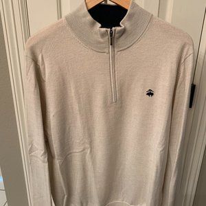 Brooks Brothers Merino Wool Quarter Zip Sweater